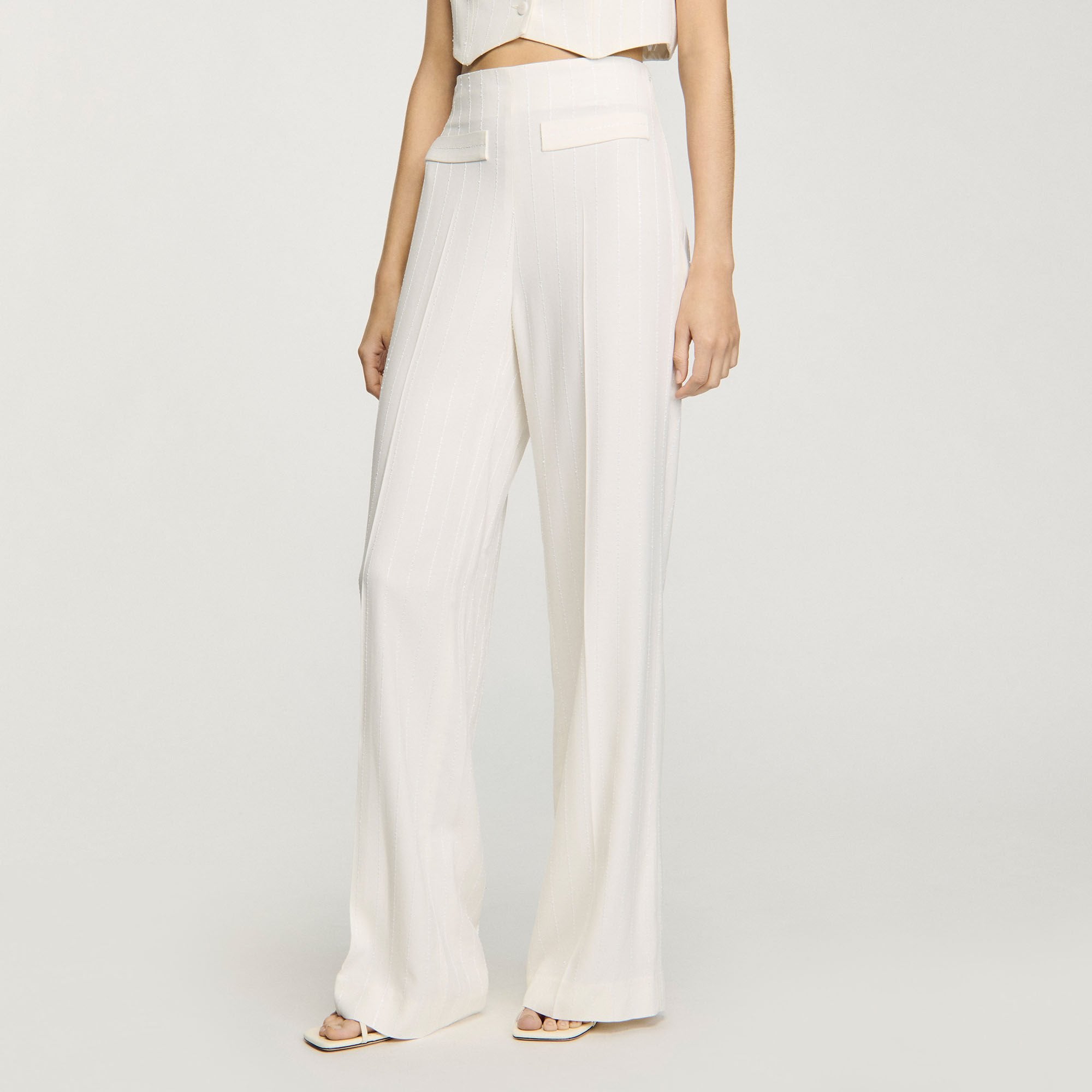 Sandro Women Sequin suit trousers