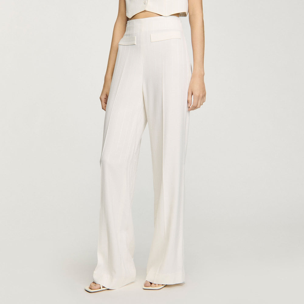 Sandro Women Sequin suit trousers