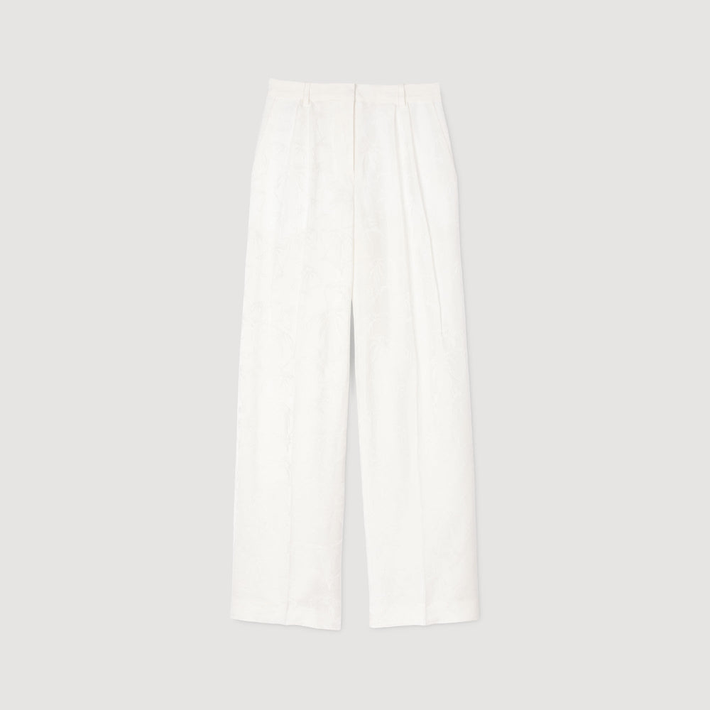 Sandro Women Jacquard flowers trousers