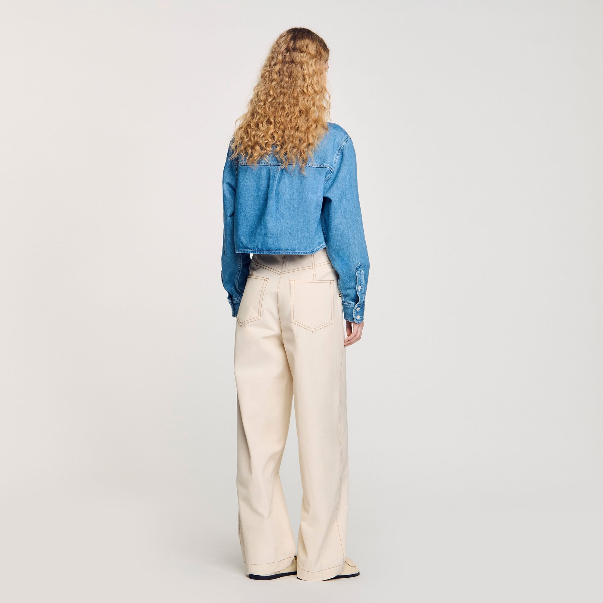 Sandro Women Lace-up jeans
