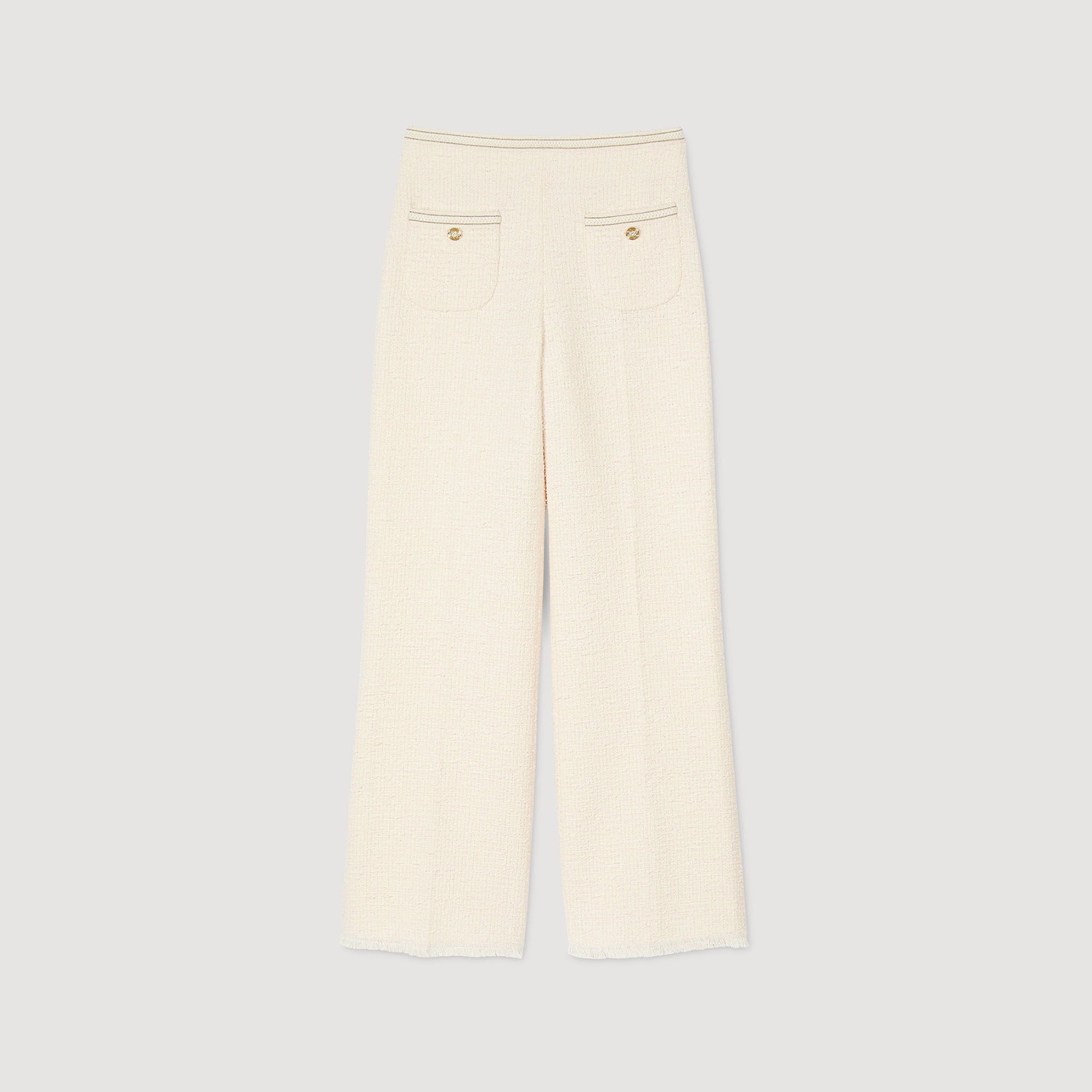 Sandro Women Decorative tweed trousers