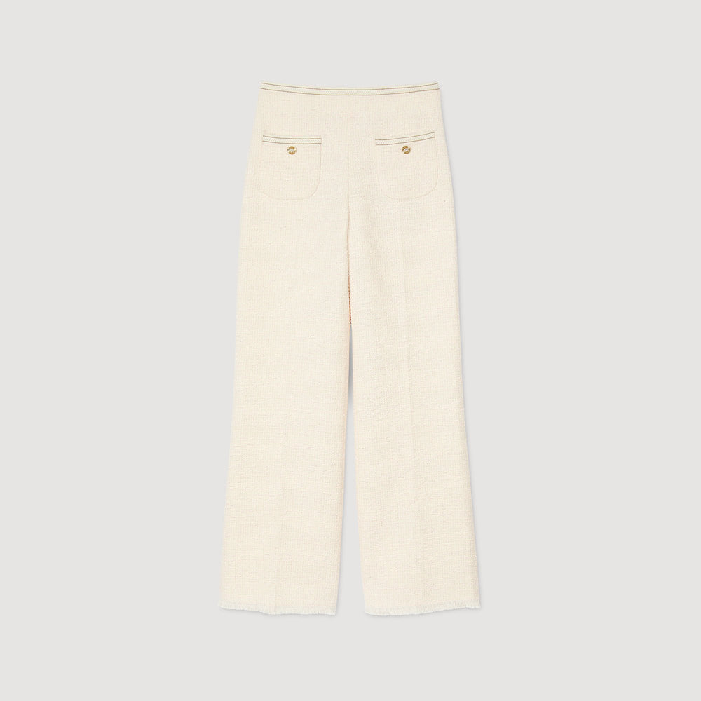 Sandro Women Decorative tweed trousers