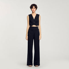 Sandro Women Sequinned suit trousers