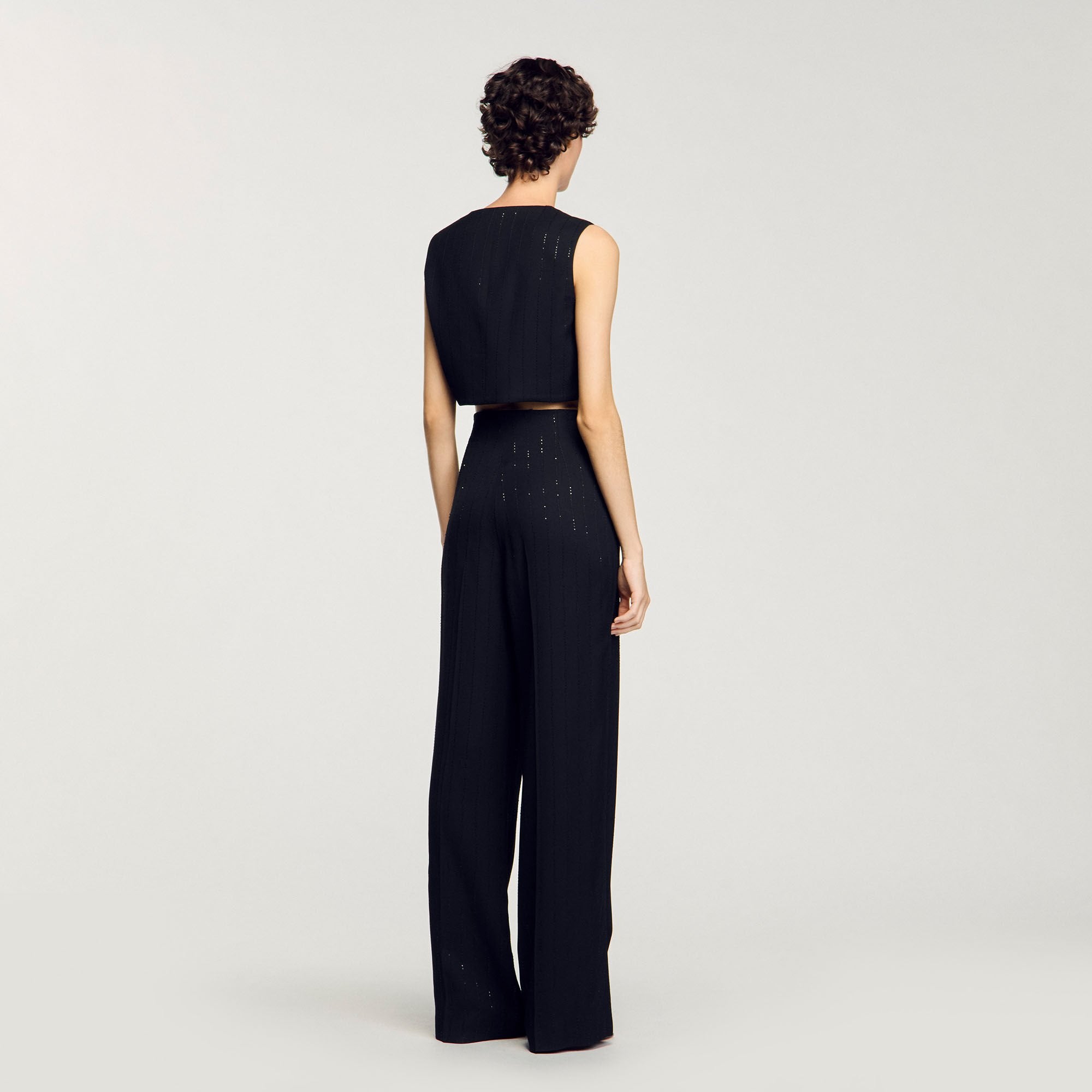 Sandro Women Sequinned suit trousers