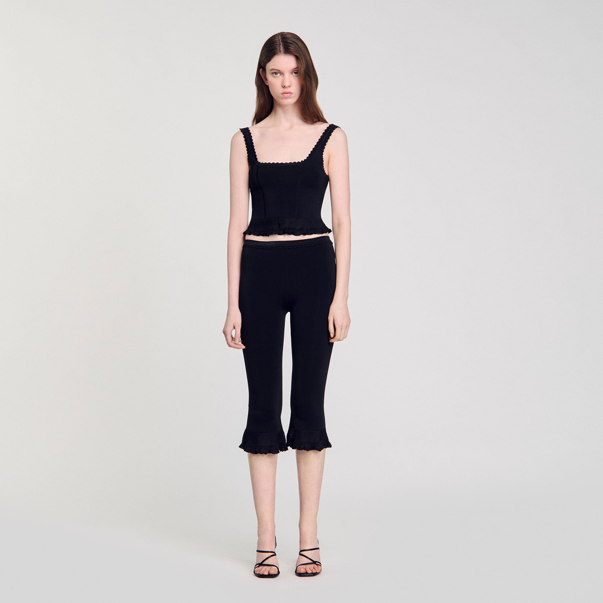 Sandro Women Ruffled capri pants