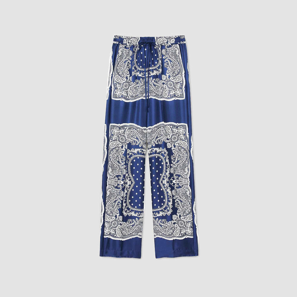 Sandro Women Bandana-print flowy trousers