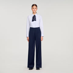 Sandro Women Asymmetric straight-leg trousers