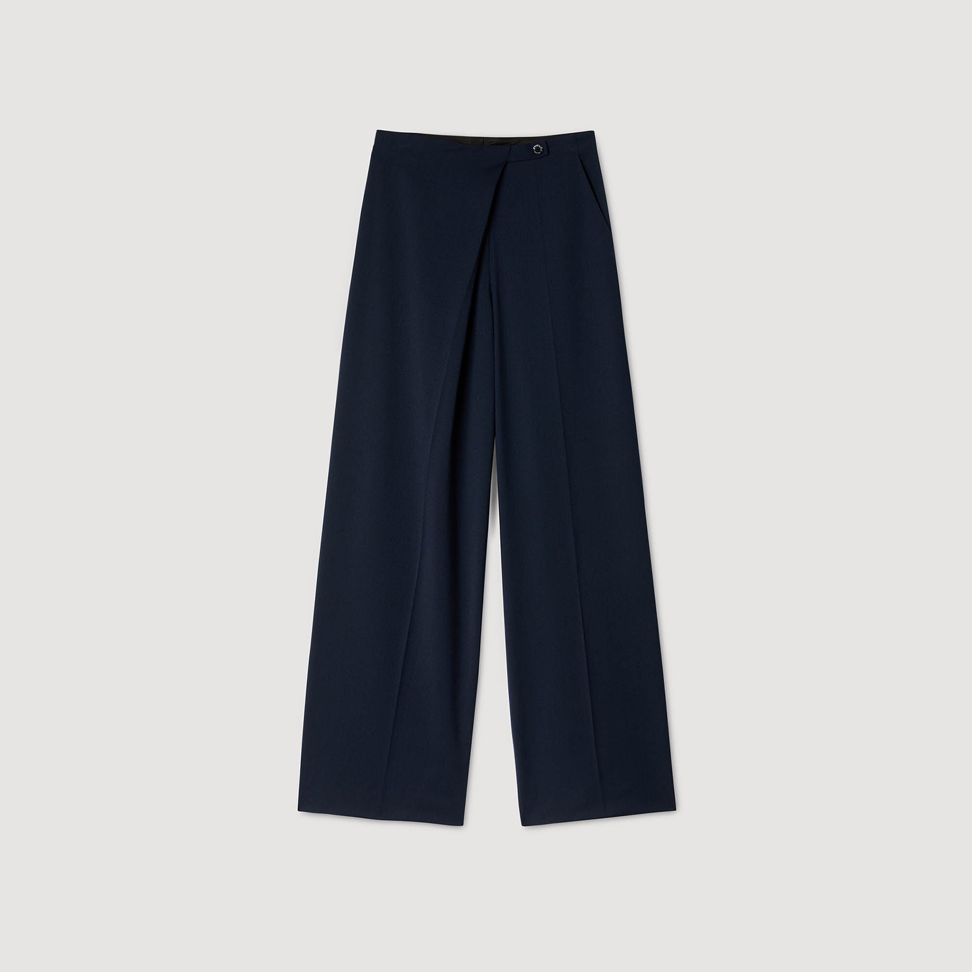 Sandro Women Asymmetric straight-leg trousers