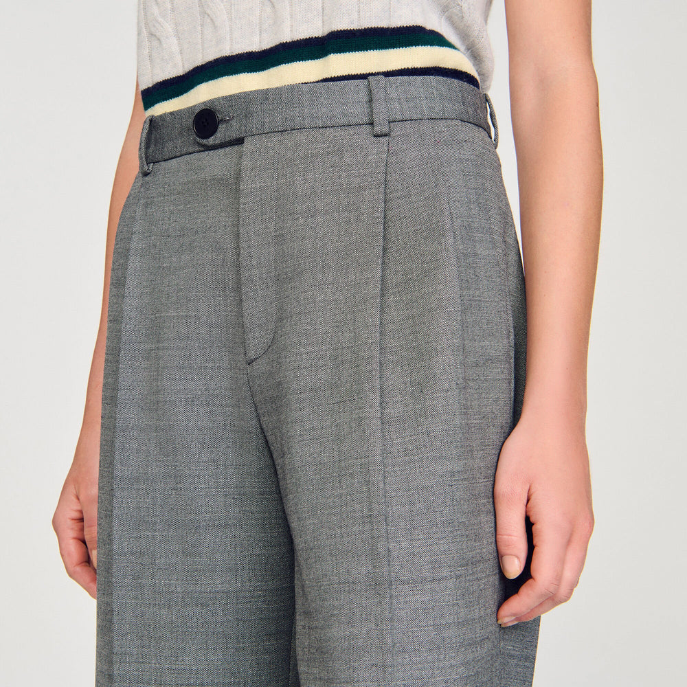 Sandro Women Straight-leg trousers