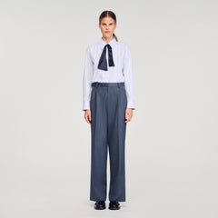 Sandro Women Striped wide-leg trousers