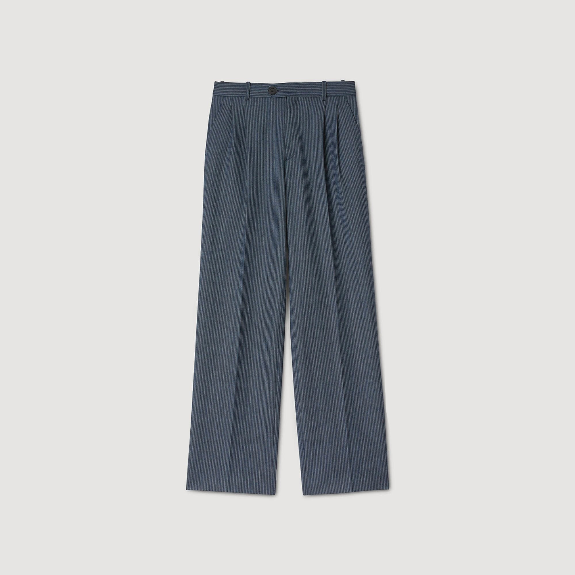 Sandro Women Striped wide-leg trousers
