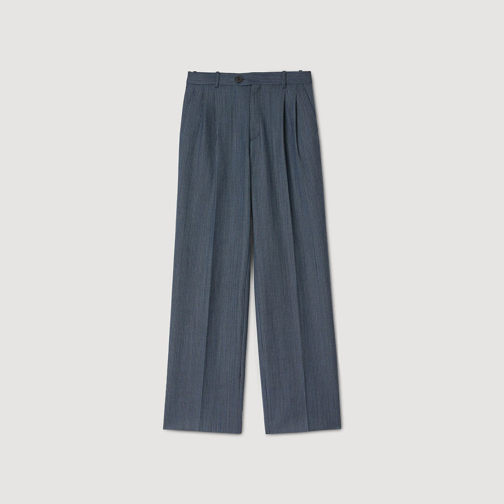 Sandro Women Striped wide-leg trousers