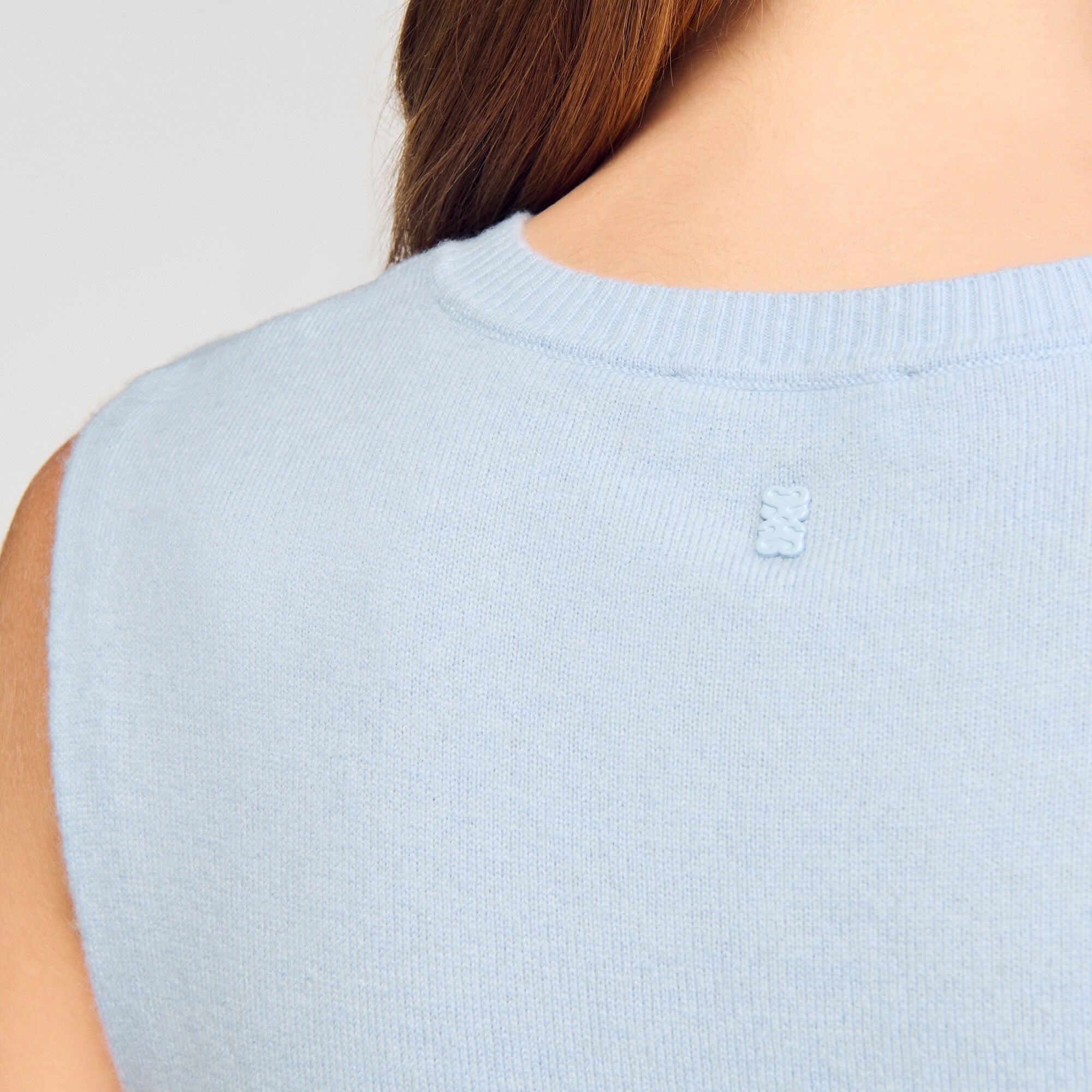 Sandro Women Ruffled cropped sweater