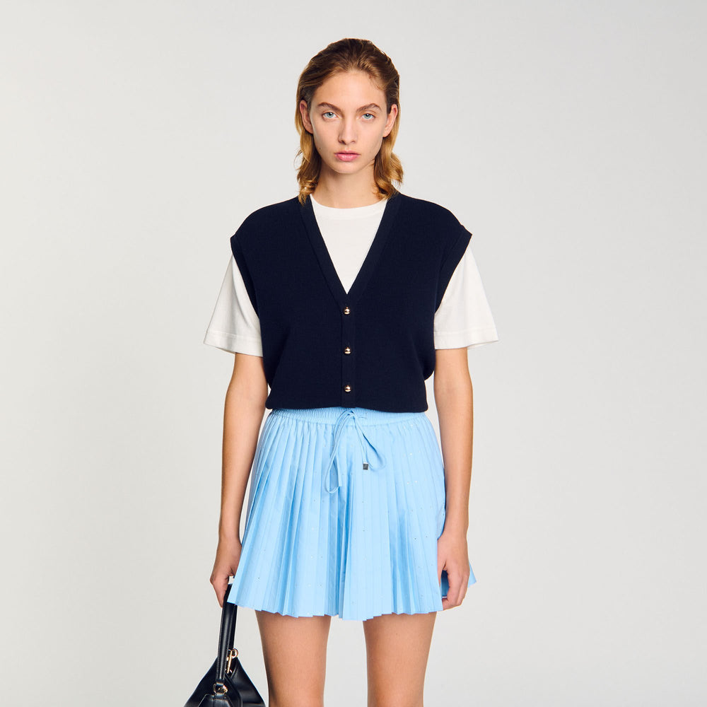Sandro Women Two-tone wool and cashmere sweater