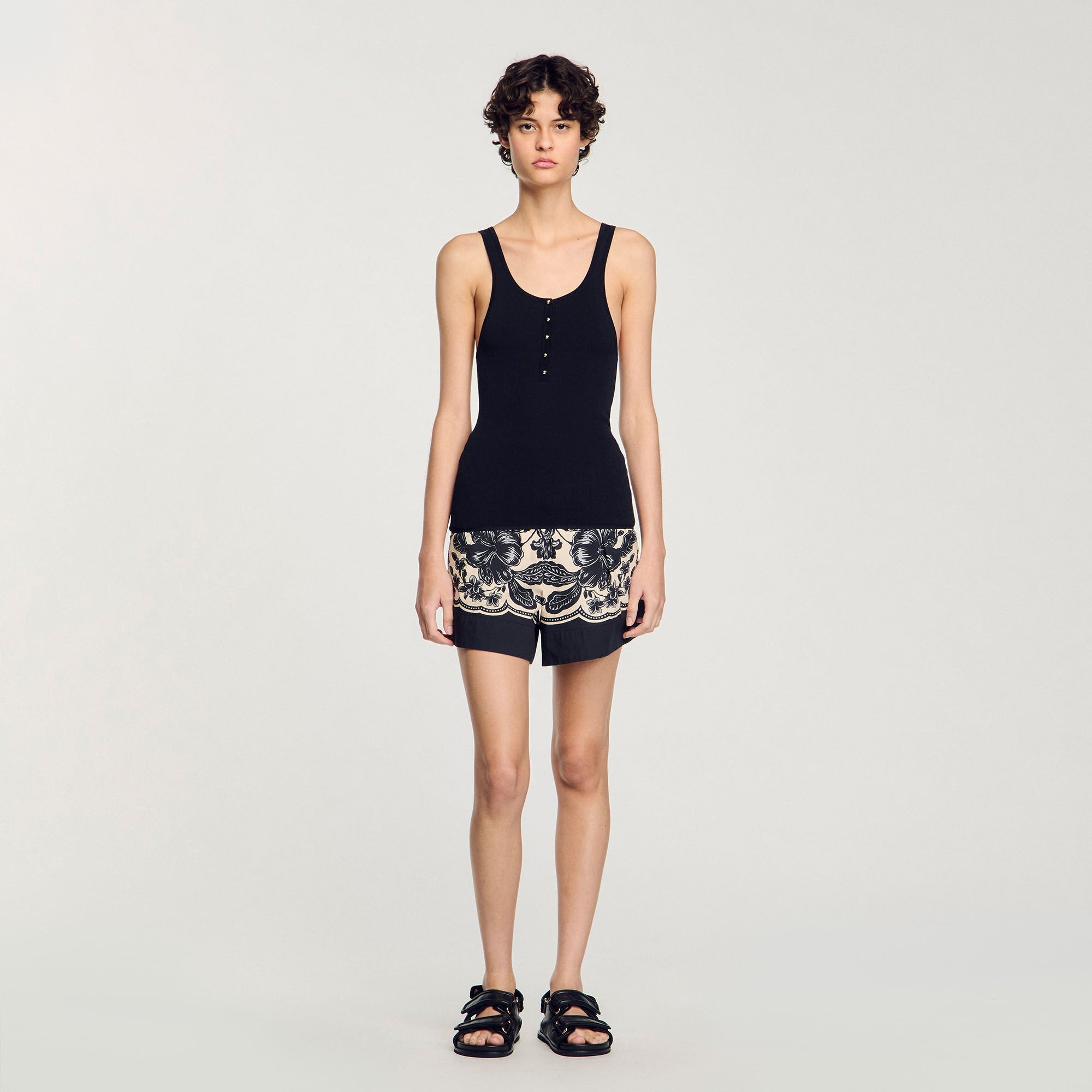 Sandro Women Rib knit vest top