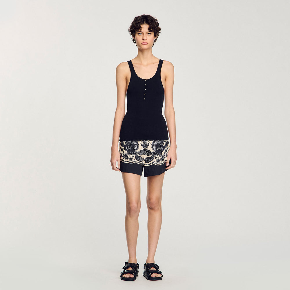 Sandro Women Rib knit vest top