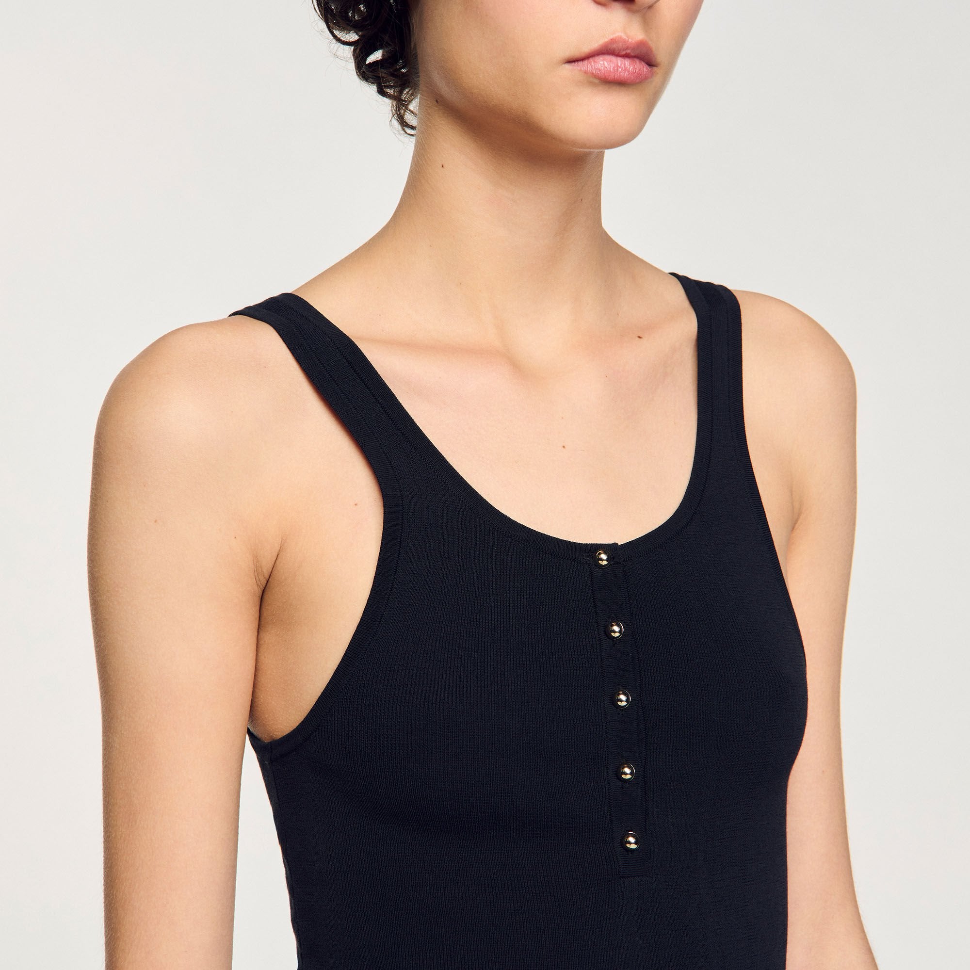 Sandro Women Rib knit vest top