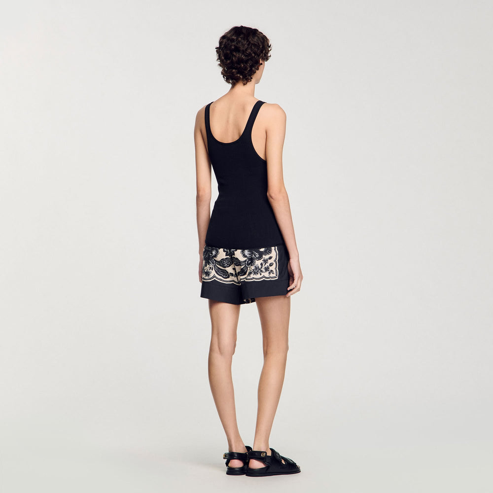 Sandro Women Rib knit vest top