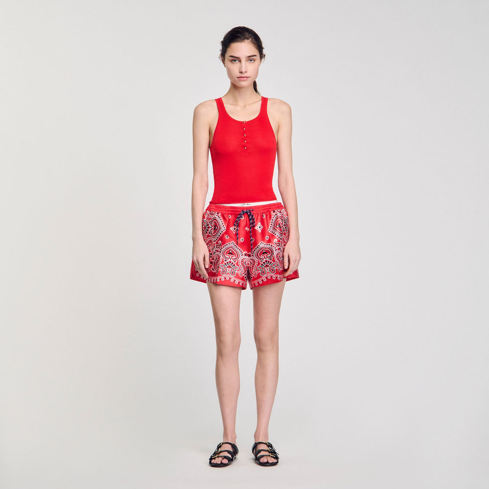 Sandro Women Rib knit vest top