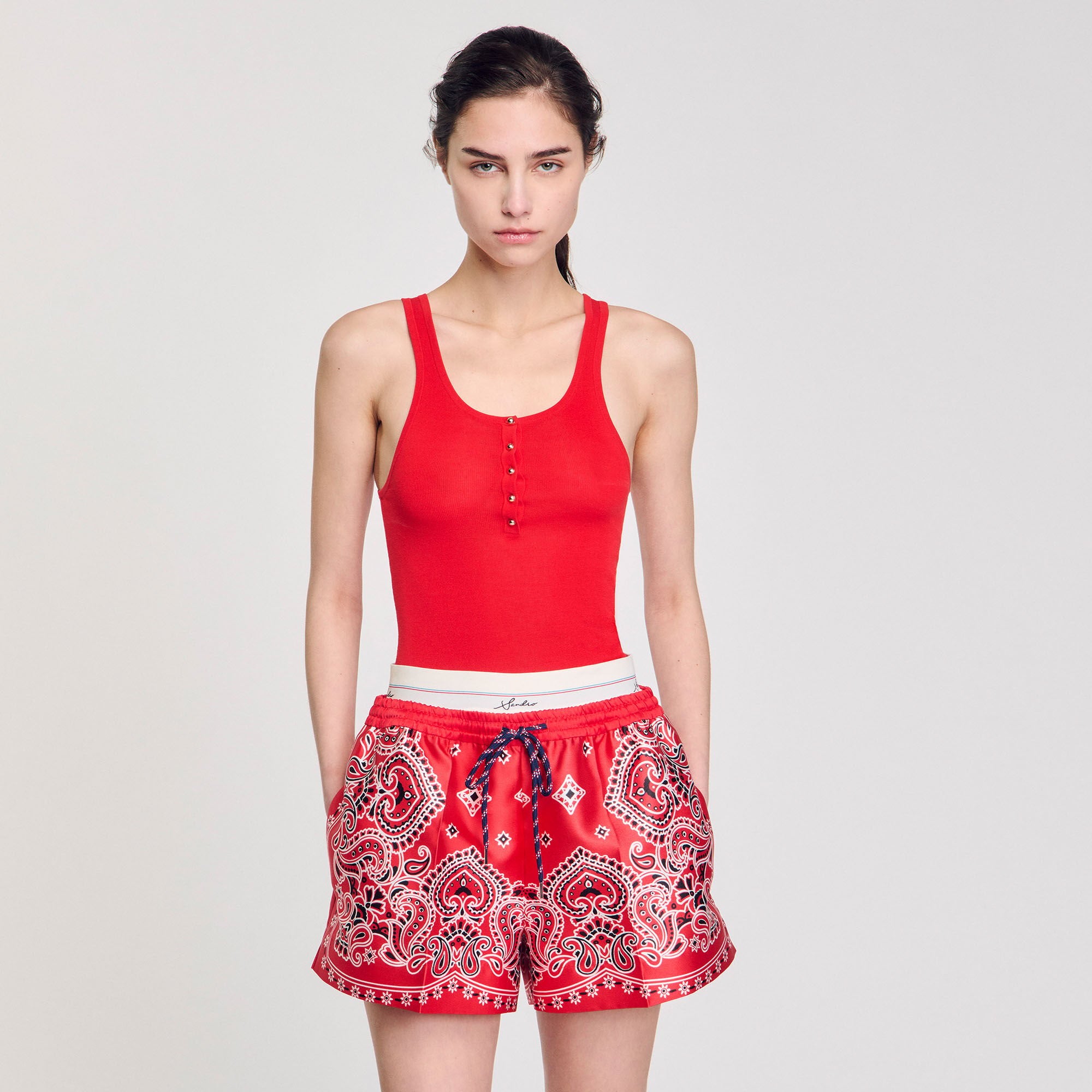 Sandro Women Rib knit vest top
