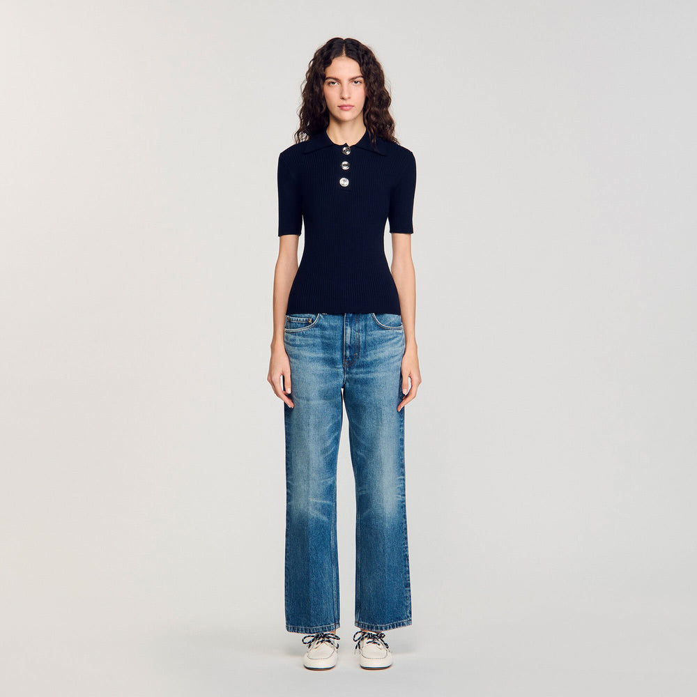 Sandro Women Polo-neck sweater