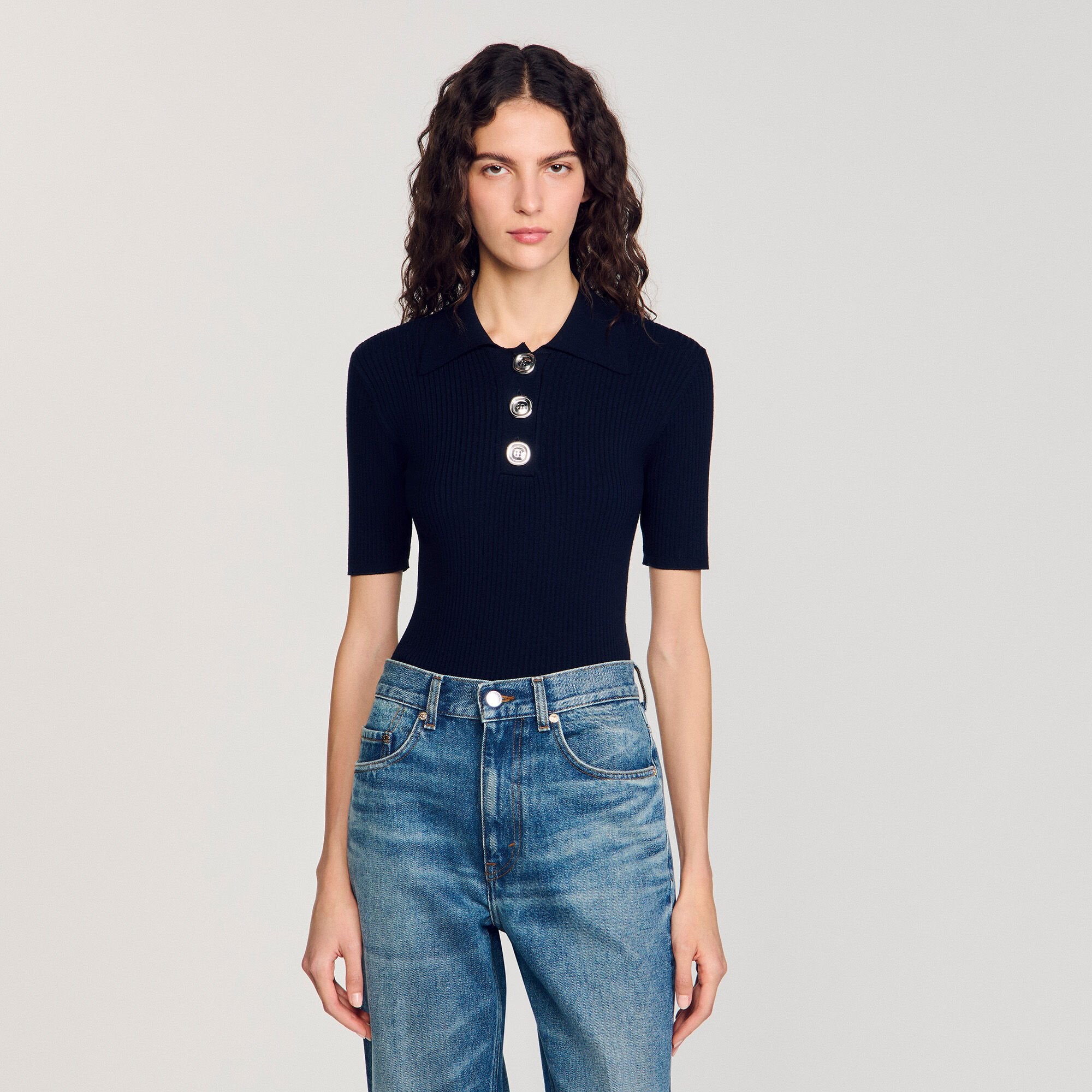 Sandro Women Polo-neck sweater