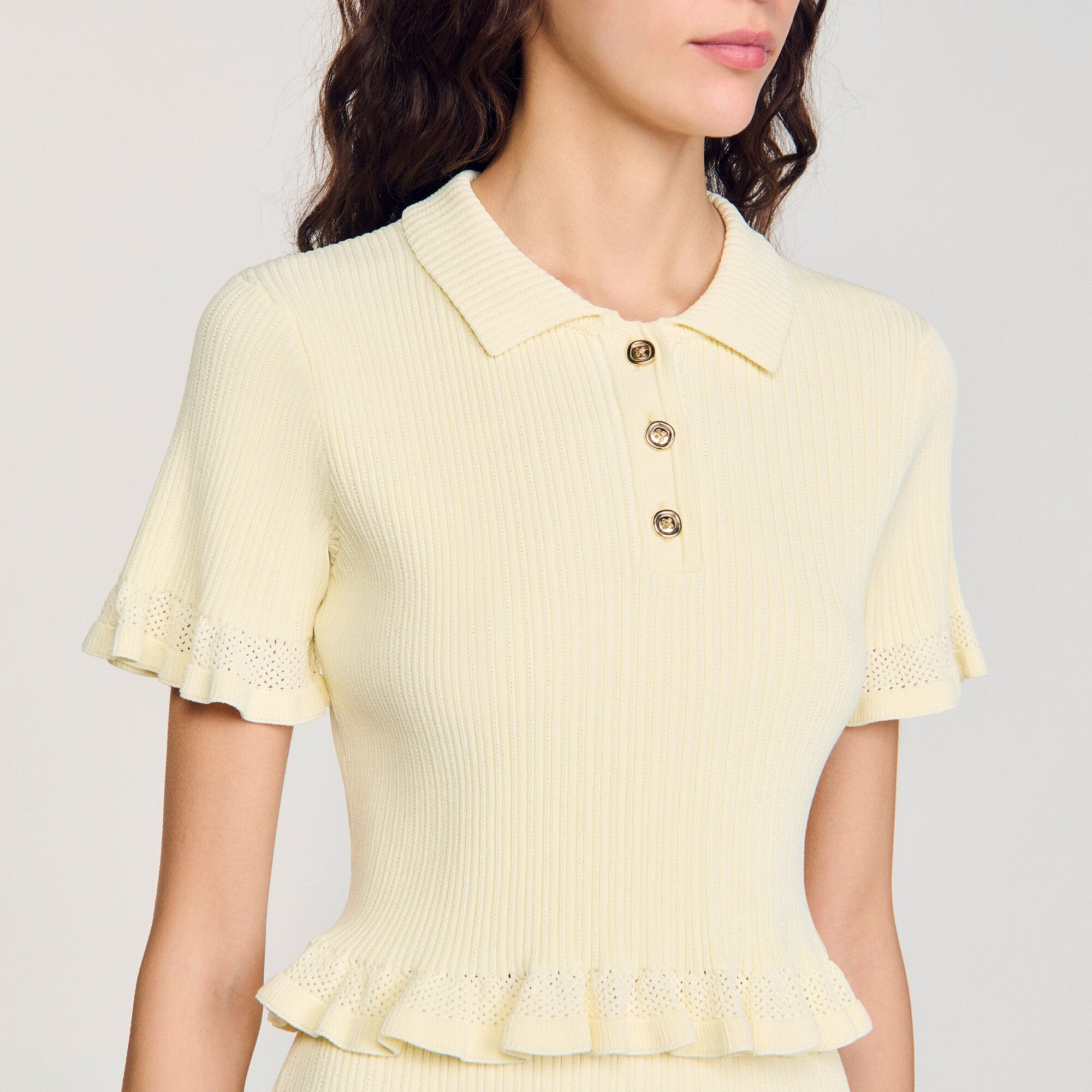 Sandro Women Flounced sweater