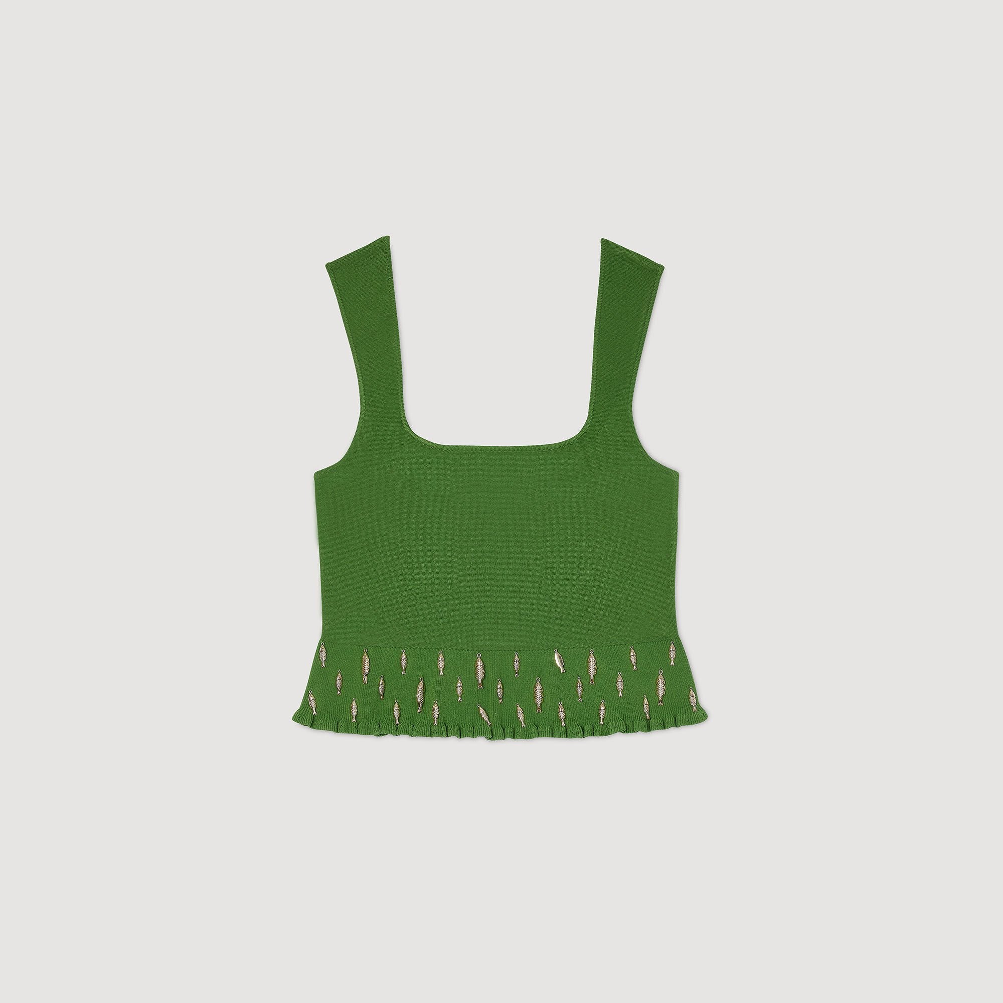 Sandro Women Knit top with charms