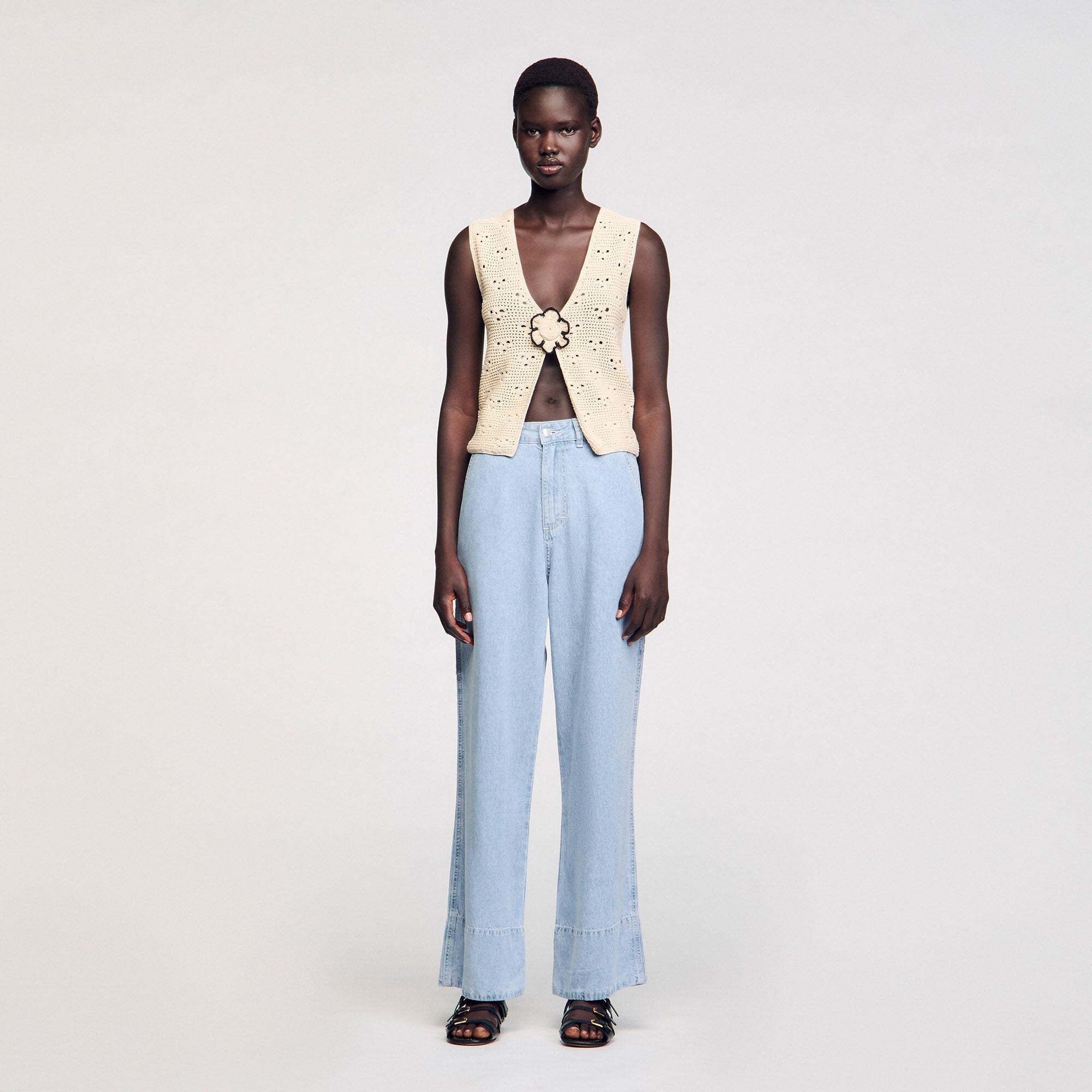 Sandro Women Crochet vest