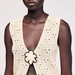 Sandro Women Crochet vest