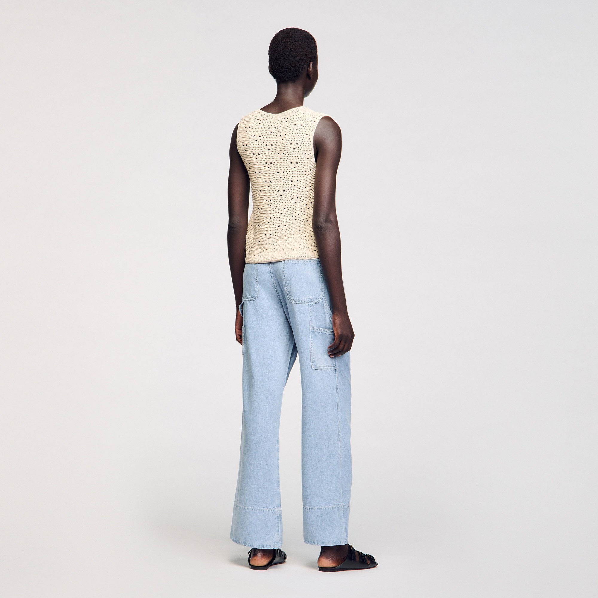 Sandro Women Crochet vest