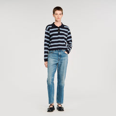Sandro Women Striped polo sweater