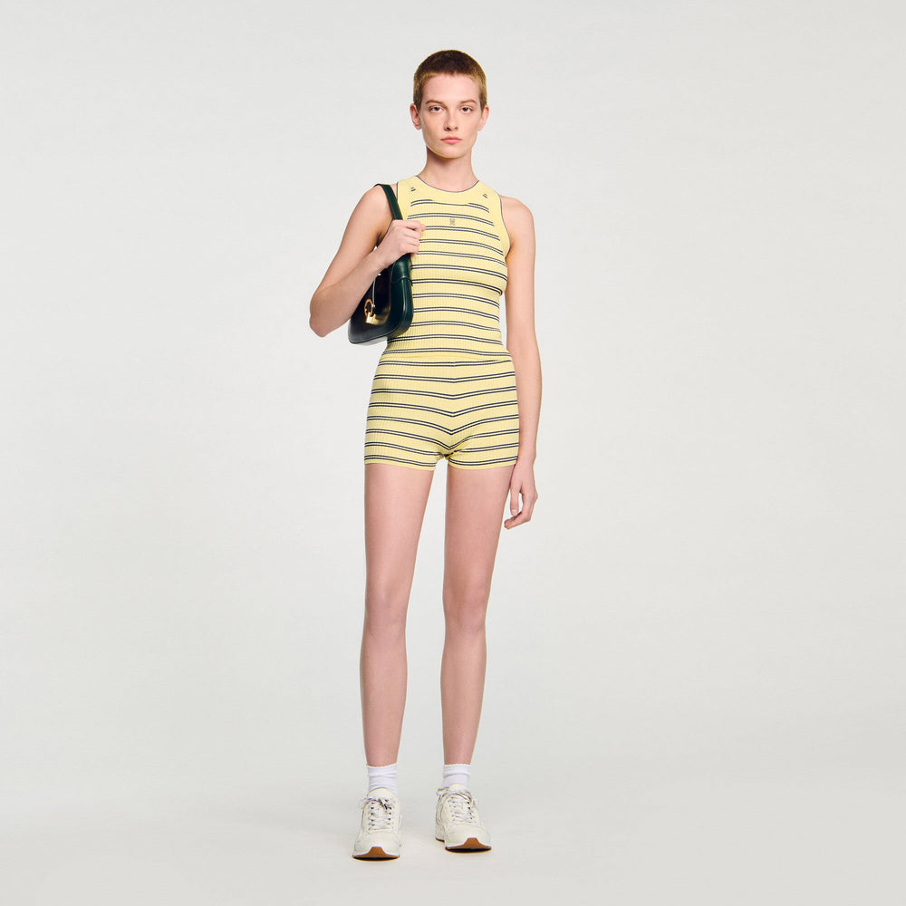 Sandro Women Striped knit vest top