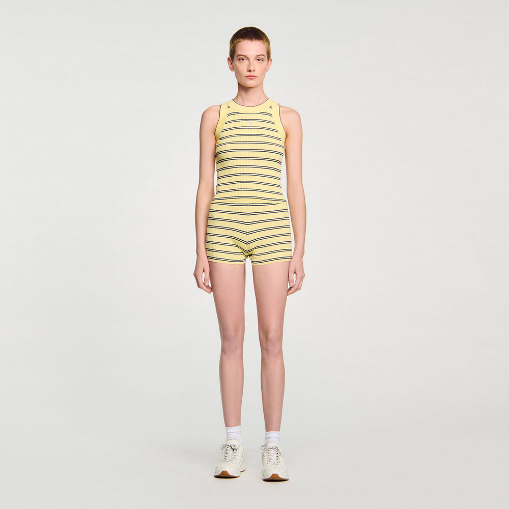 Sandro Women Striped knit vest top