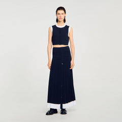 Sandro Women Two-tone cropped cardigan