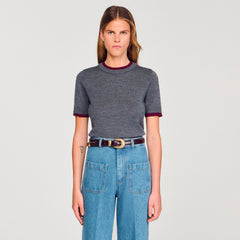 Sandro Women Two-tone cropped sweater