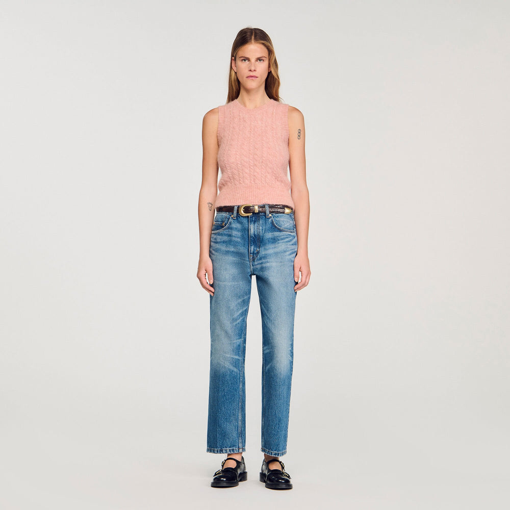 Sandro Women Twisted sleeveless sweater