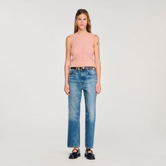 Sandro Women Twisted sleeveless sweater