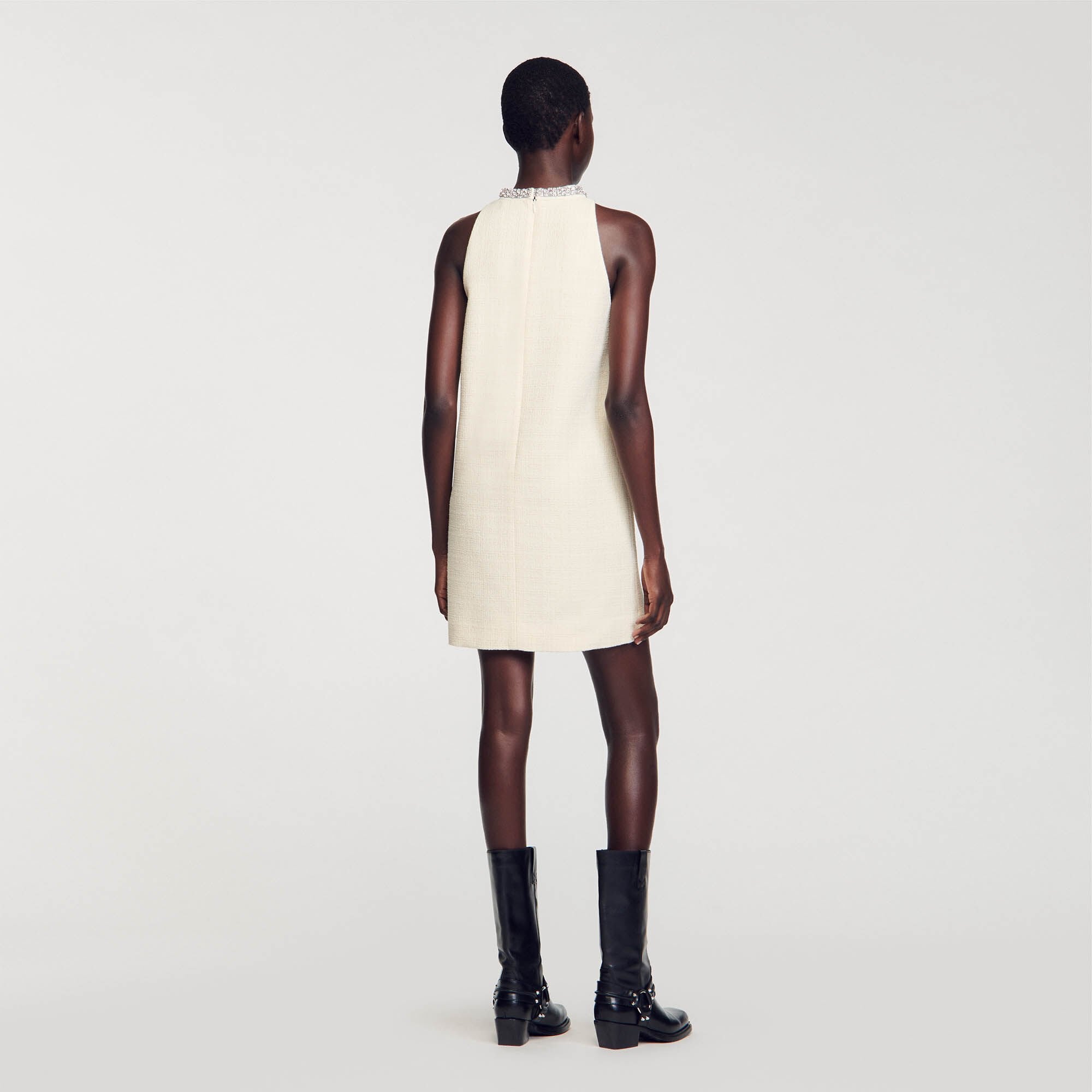 Sandro Women Dress with jewelry collar
