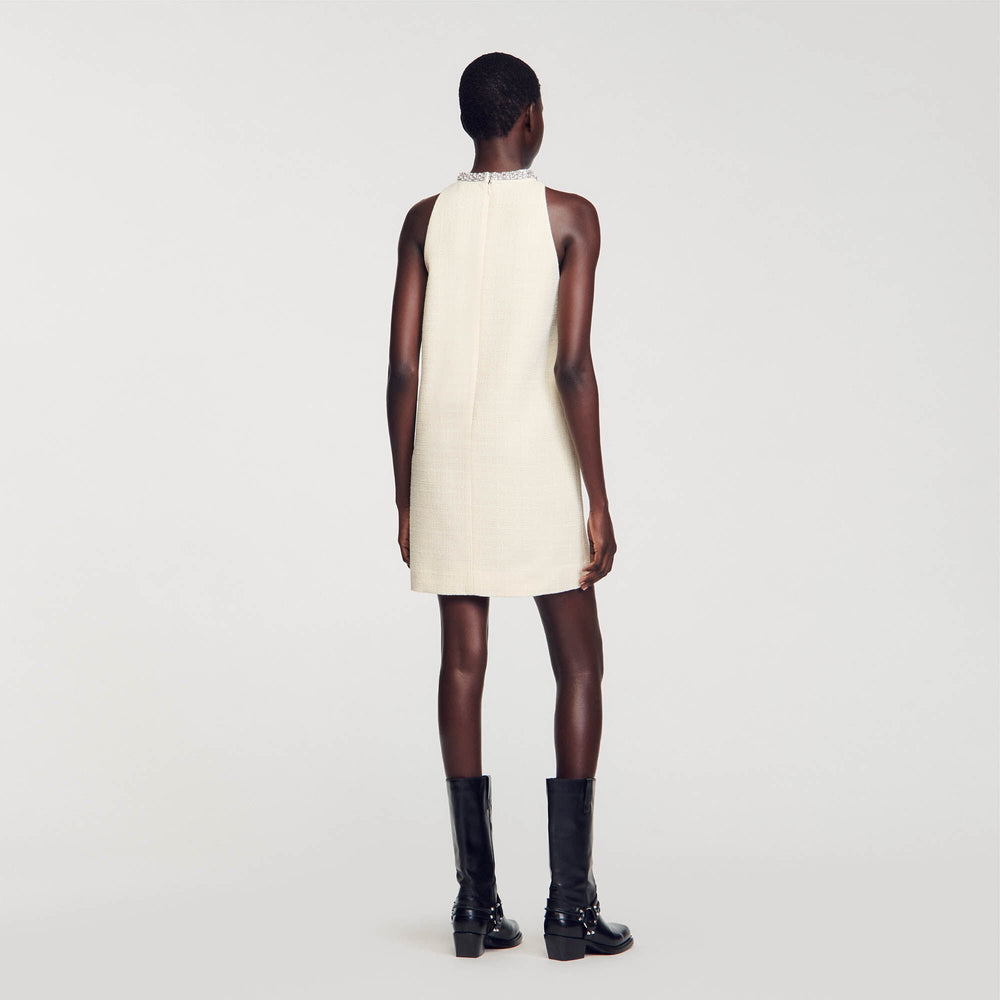 Sandro Women Dress with jewelry collar