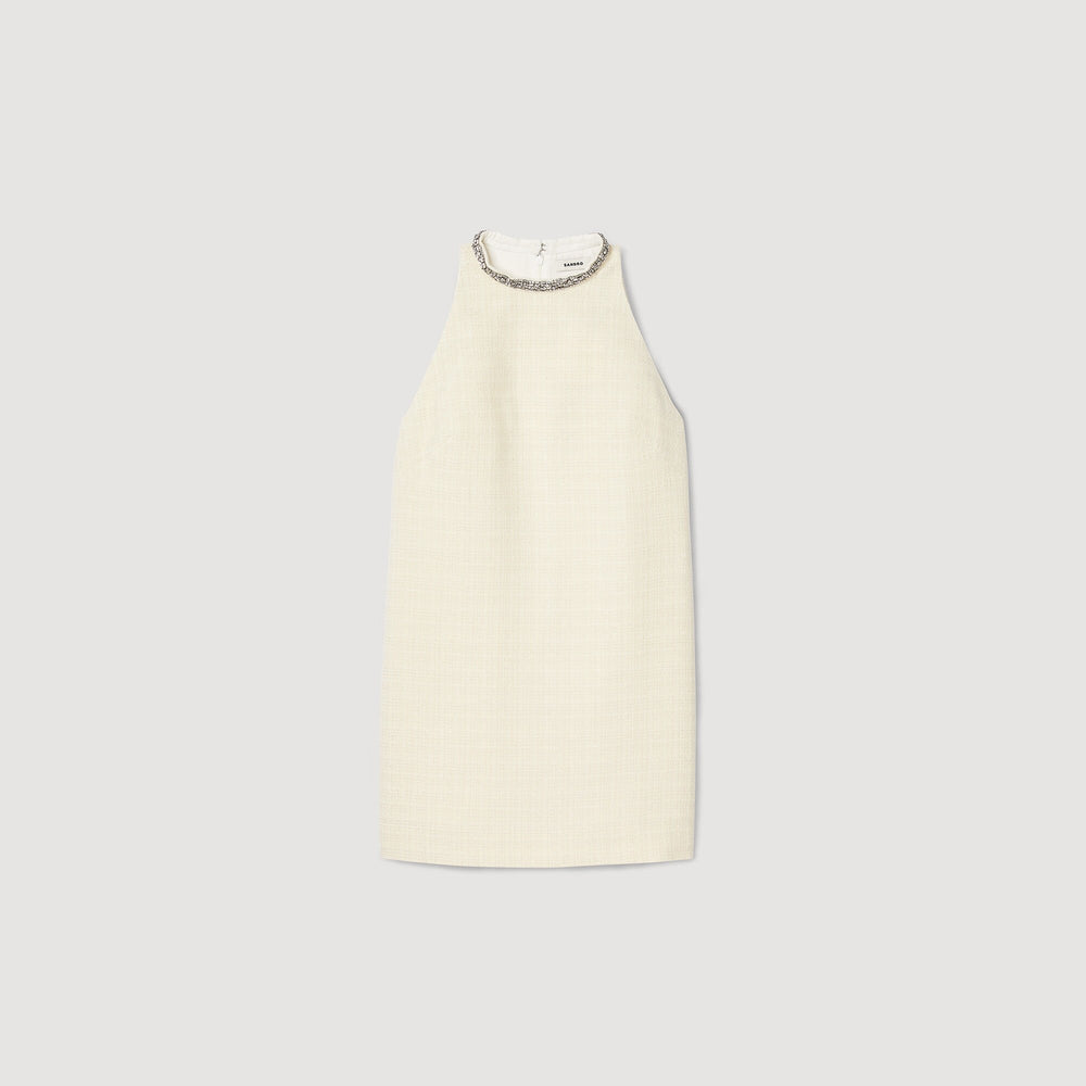 Sandro Women Dress with jewelry collar