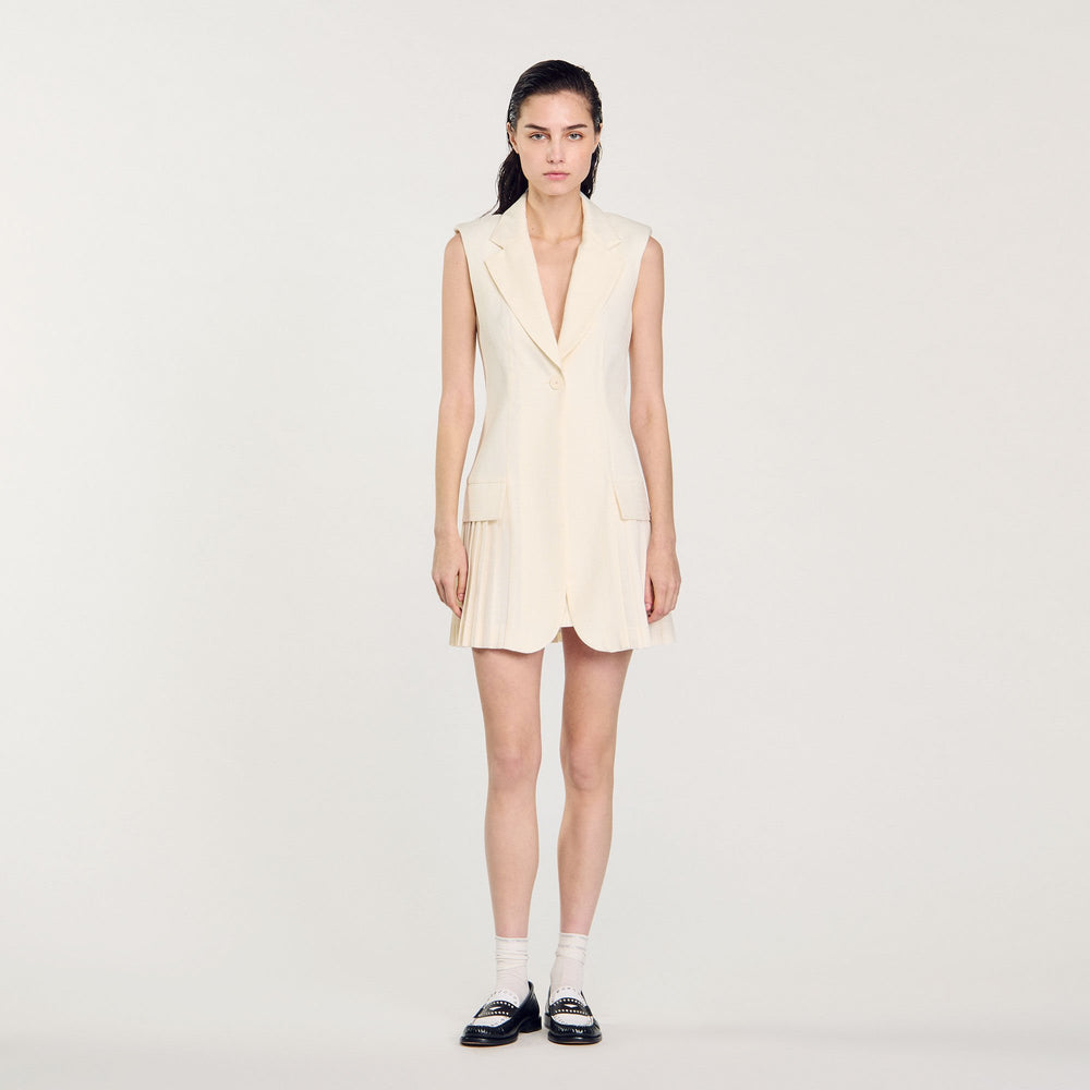 Sandro Women Mini pleated suit dress