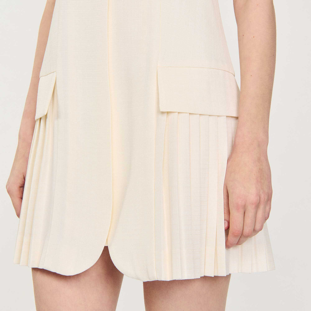 Sandro Women Mini pleated suit dress