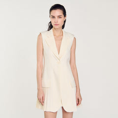 Sandro Women Mini pleated suit dress