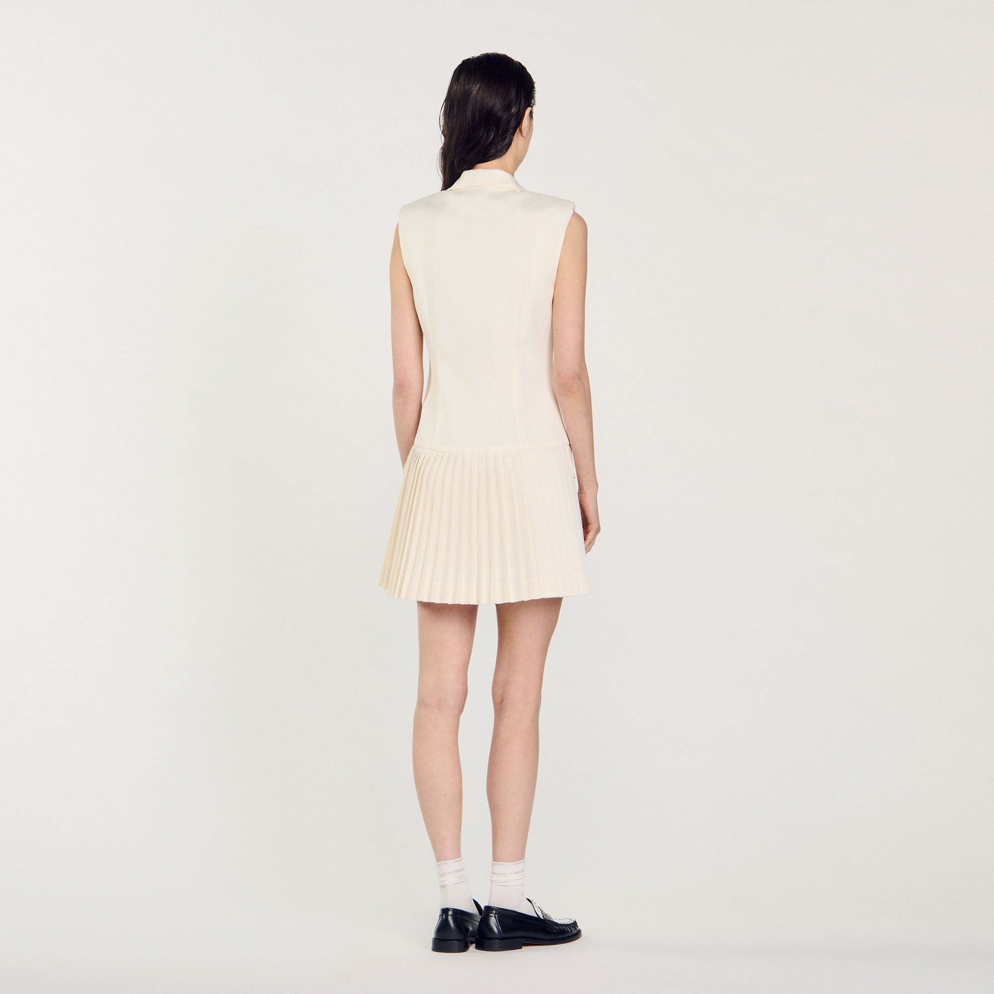 Sandro Women Mini pleated suit dress