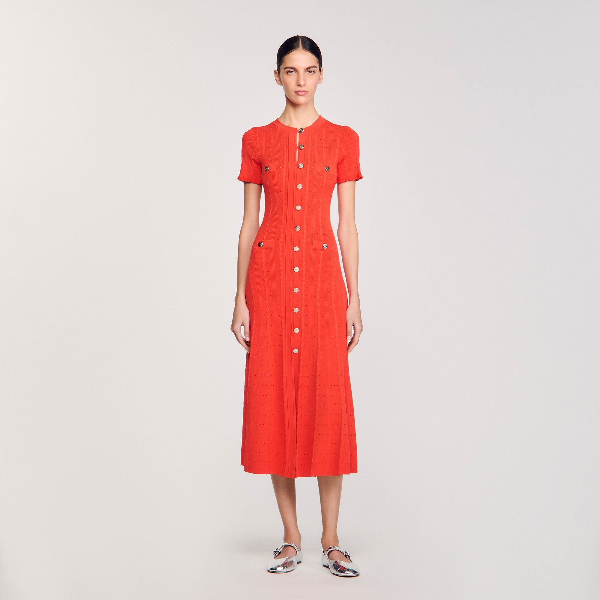 Sandro Women Knit maxi dress