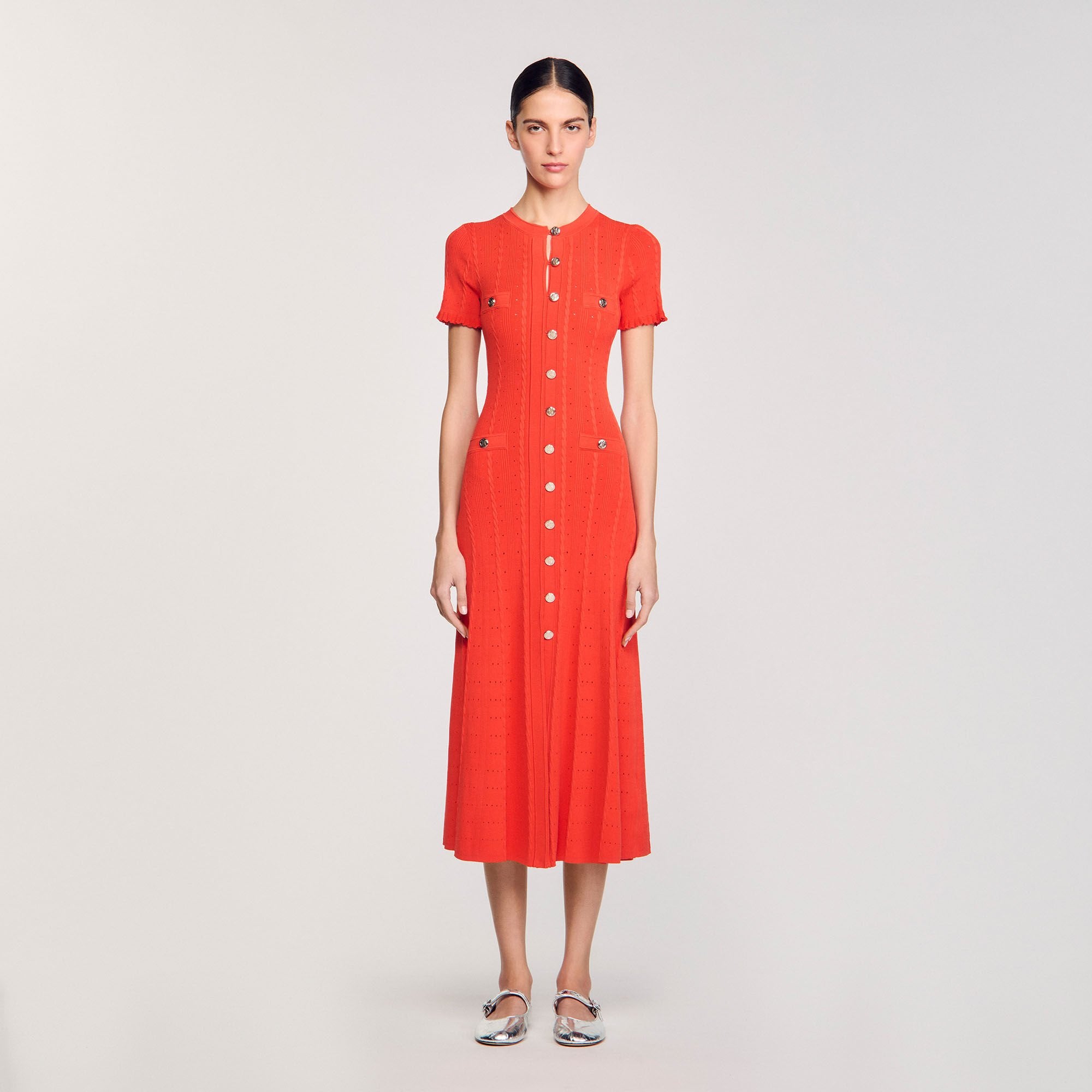 Sandro Women Knit maxi dress