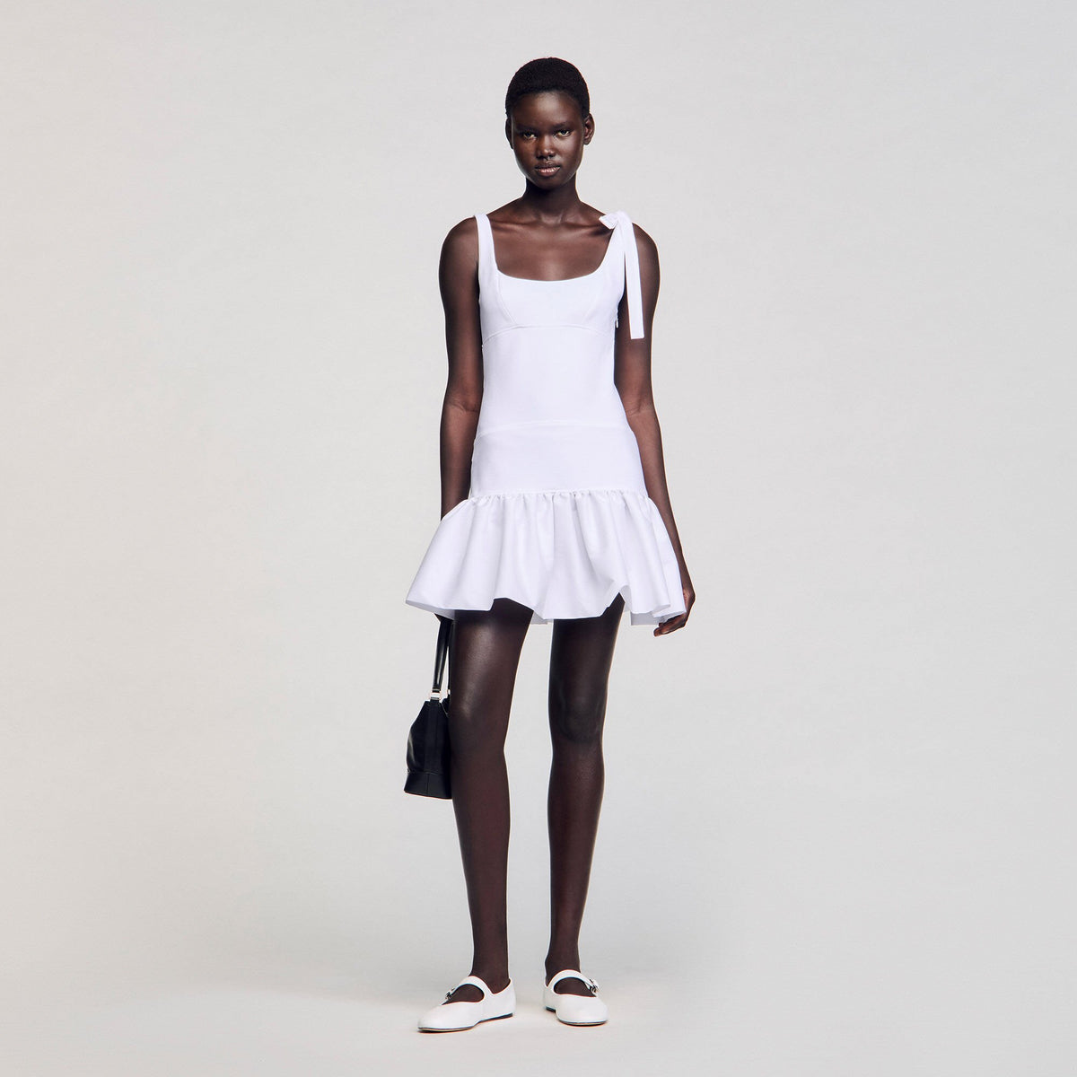 Sandro Women Dual-material mini dress