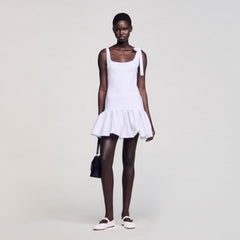 Sandro Women Dual-material mini dress