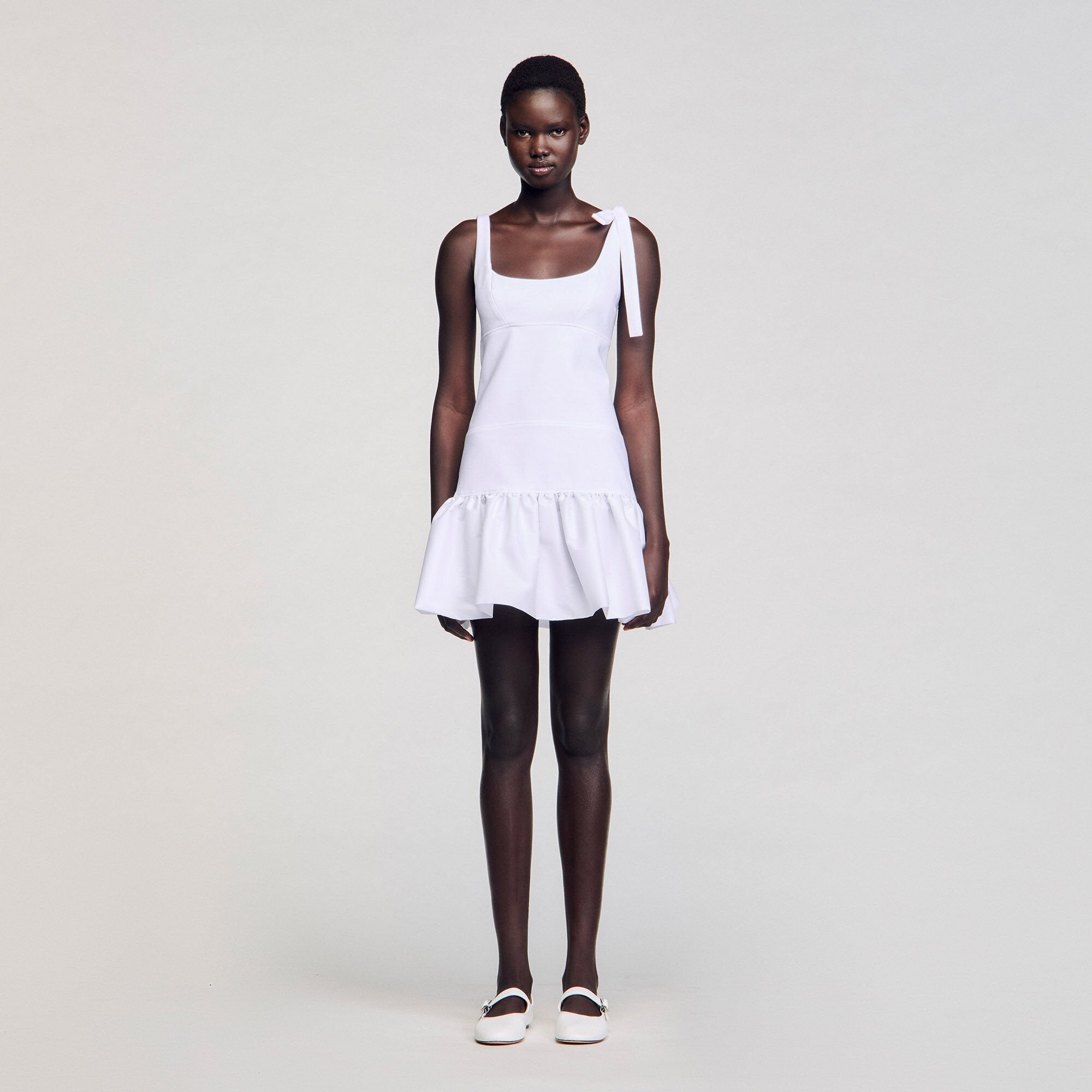 Sandro Women Dual-material mini dress